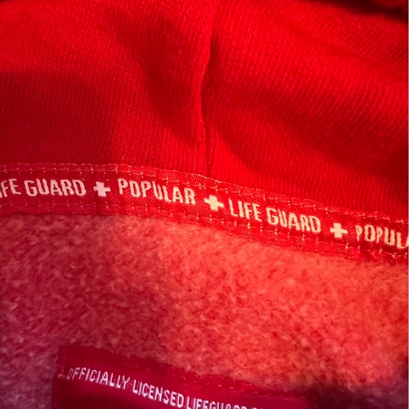 POPULAR Red Lifeguard Hoodie Sweatshirt from Amelia Island, FL - Picture 9 of 9